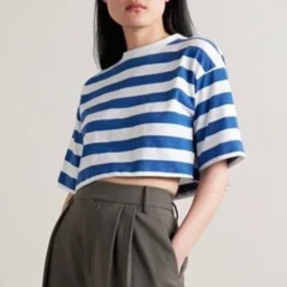 The Frankie Shop Karina Cropped Tee